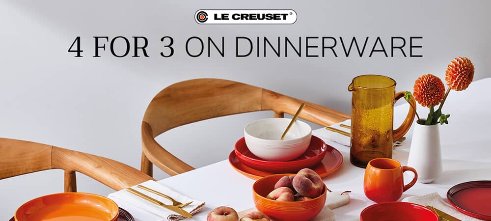 Le Creuset 4 For 3 On Dinnerware