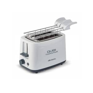 Ariete Qubi 2 Slice Toaster with Stainless Steel Clamps White
