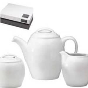 Denby White Teapot Set