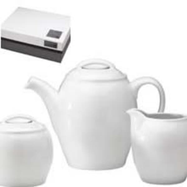 Denby White Teapot Set