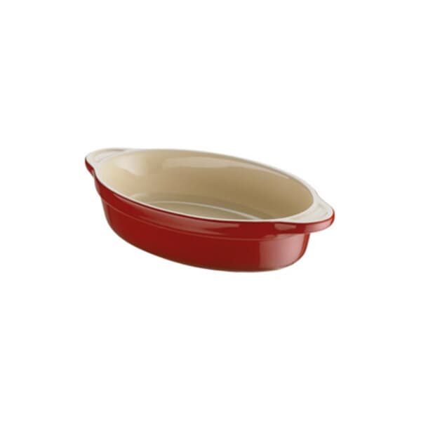 Denby Cherry Small Oval Ceramic Dish