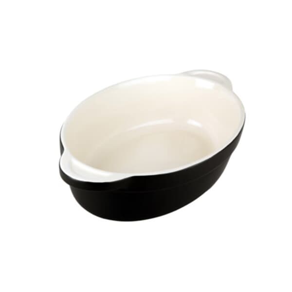 Denby Jet Black Medium Oval Dish