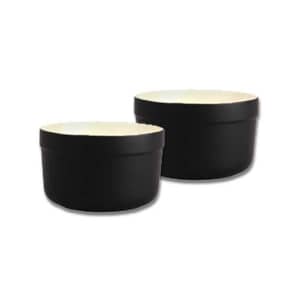 Denby Jet Black Ramekins x 2