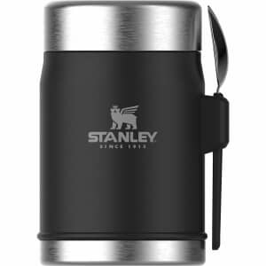 Stanley Classic Legendary Food Jar + Spork 0.4L Matt Black Pebble