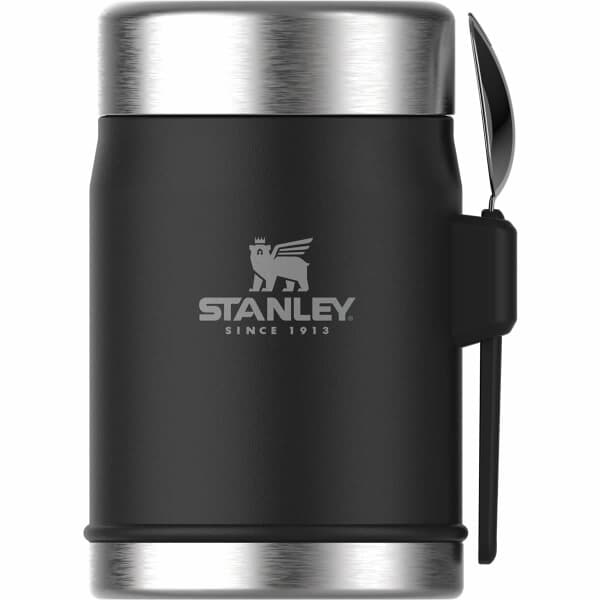 Stanley Classic Legendary Food Jar + Spork 0.4L Matt Black Pebble