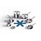 Joseph Joseph Space Steel Folding Handle 6-Piece Cookware Set