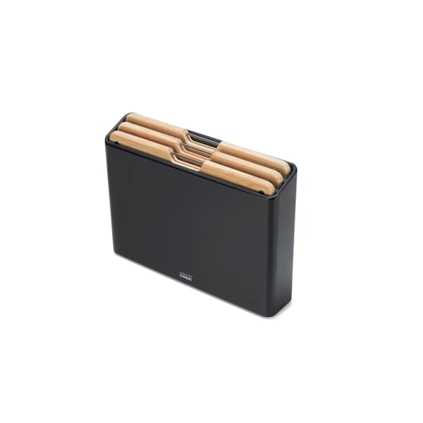 Joseph Joseph Folio 3 Piece Bamboo Chopping Board Set With Black S/S Case