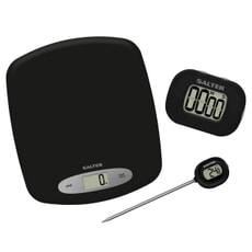 Salter Kitchen Gift Set | Scales | Thermometer | Timer
