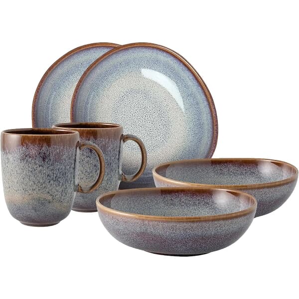 Villeroy and Boch Lave Beige 6 Piece Breakfast Set