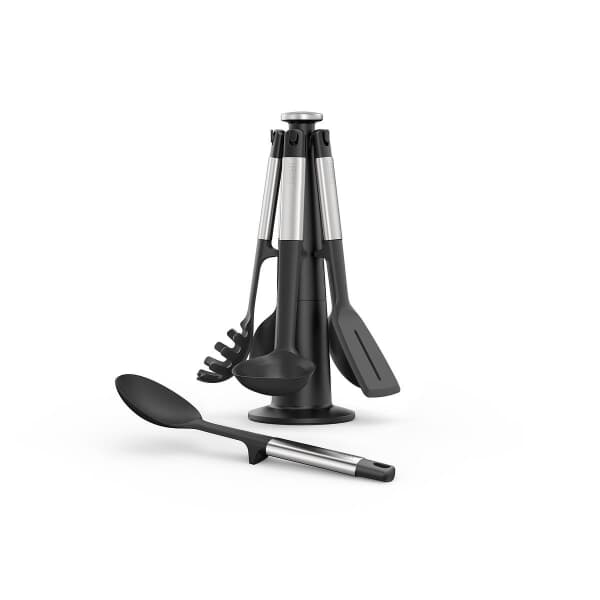 Joseph Joseph Elevate Stainless-steel Silicone 5-piece Utensils Carousel Se