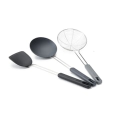 Joseph Joseph Nest Fusion 3 Piece Black Wok Utensil Set