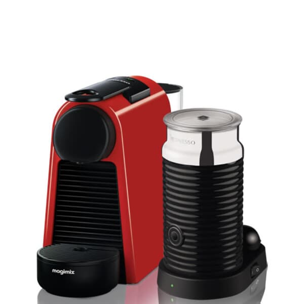 Magimix Nespresso Essenza Red And Aeroccino - (11373) - eCookshop