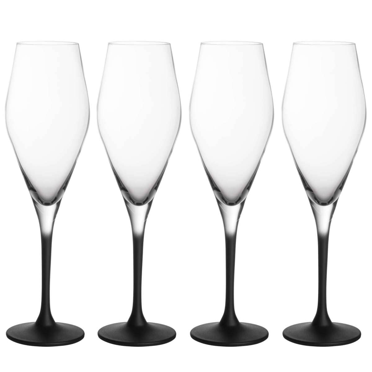 Villeroy & Boch Manufacture Rock Champagne Flute, Set of 4