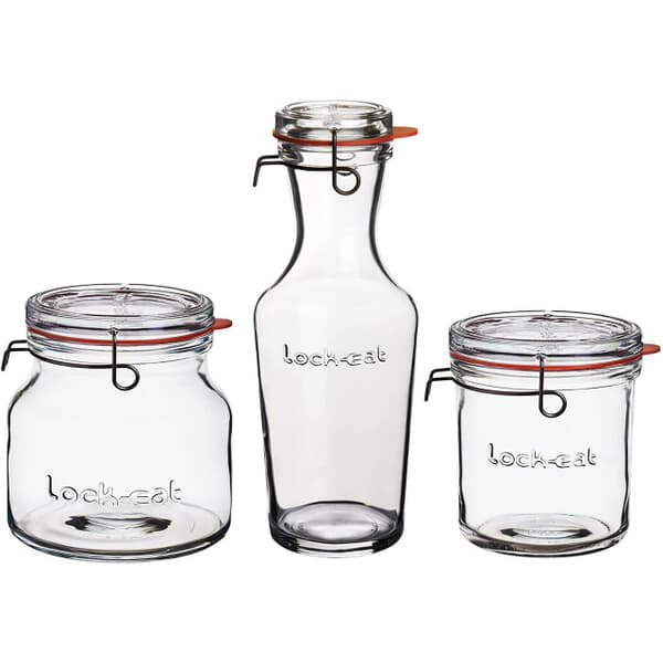 Luigi Bormioli Lock Eat 3 Piece Set
