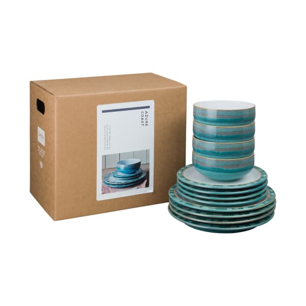 Denby Azure Coast 12 Piece Box Set