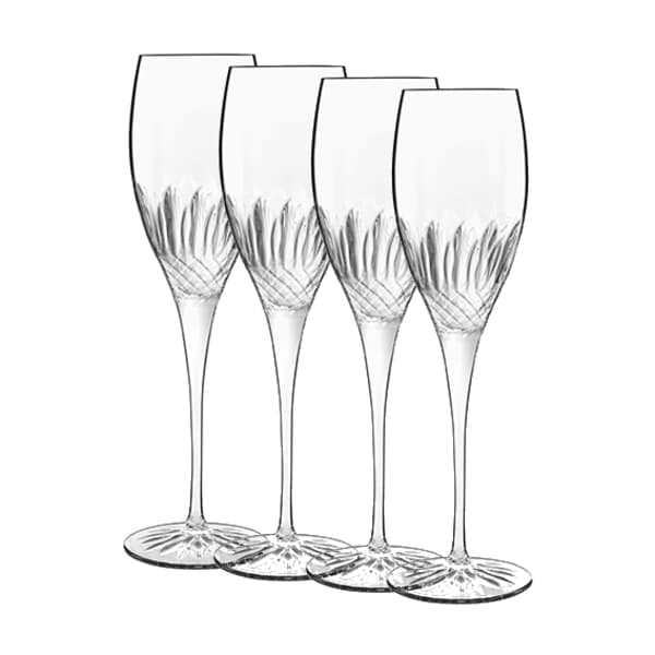 Luigi Bormioli Diamante Champagne/Prosecco Glass 22cl Set Of 4