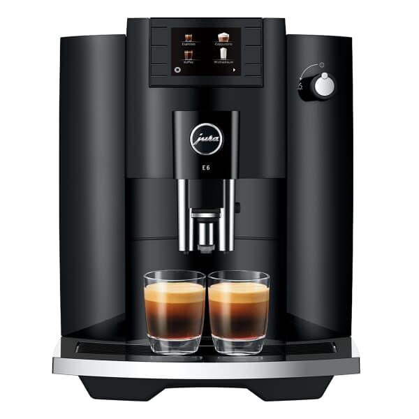 Jura E6 Automatic Bean to Cup Coffee Machine Piano Black
