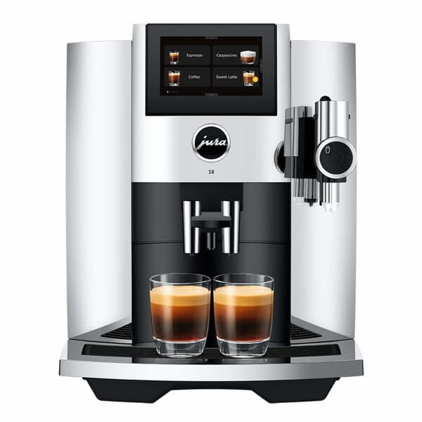 Jura S8 Automatic Bean To Cup Coffee Machine Chrome (INTB)