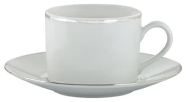 Royal Worcester Classic Platinum 4 x Teacup and Saucers