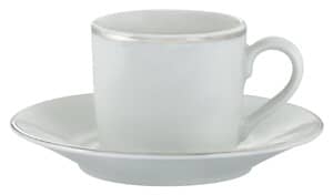 Royal Worcester Classic Platinum 4 x Coffee Cups and Saucers