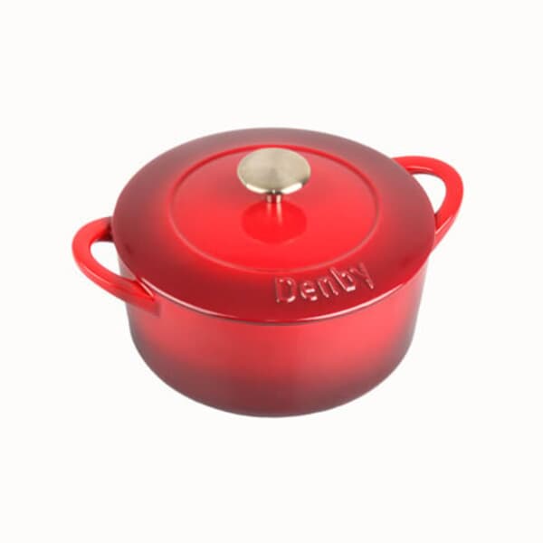 Denby Cherry Cast Iron 22cm Round Casserole