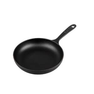 Denby Jet Black Cast Iron 20cm Omelette Pan