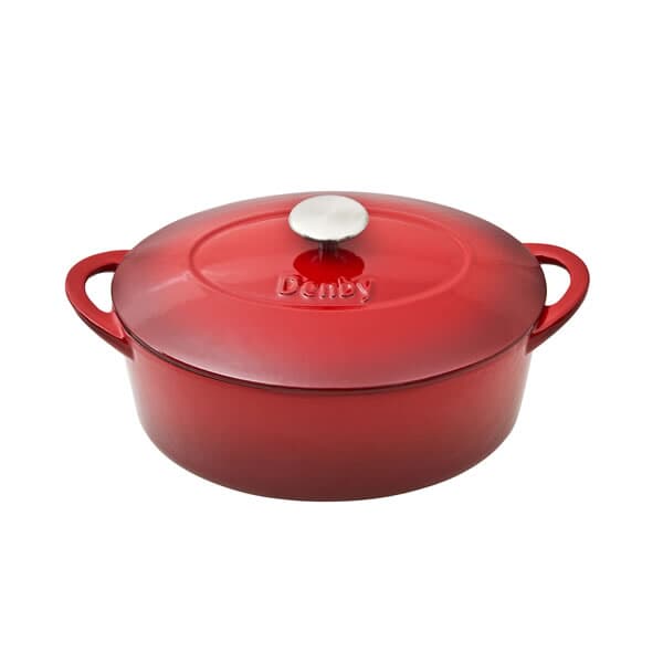 Denby Pomegranate Cast Iron 28cm Oval Casserole