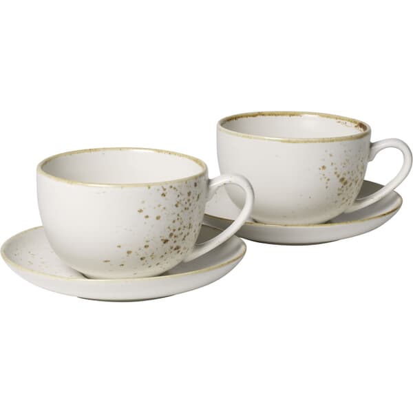 Villeroy and Boch Vivo Stoneware White - Large Coffee Cup Set
