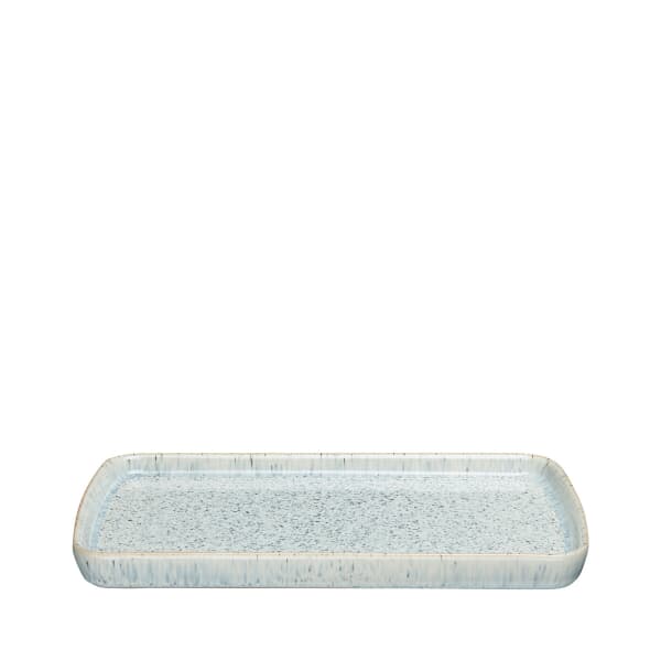 Denby Halo Speckle Rectangular Plate