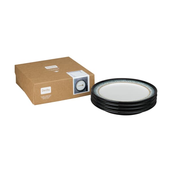 Denby Halo 4 Piece Medium Plate Set