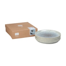 Denby Halo Speckle Coupe Dinner Plates Set of 4