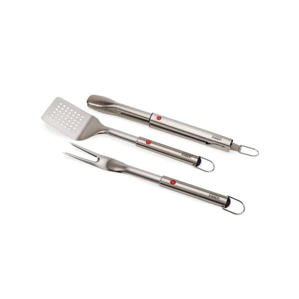 Joseph Joseph GrillOut 3-Piece Stainless-Steel BBQ Utensil Set