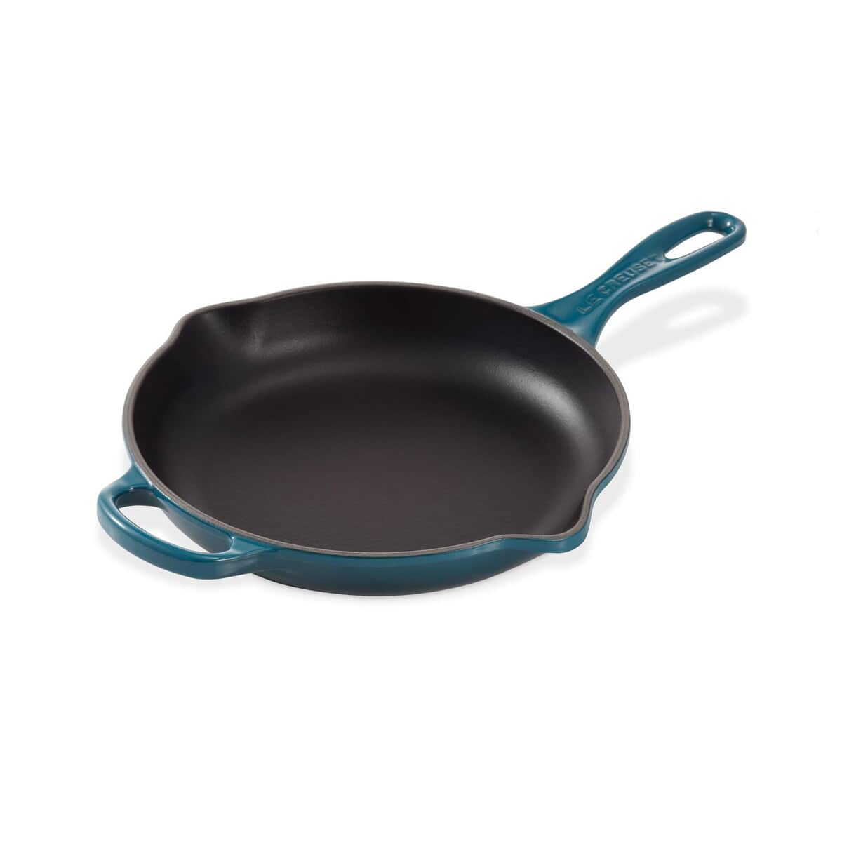 希少 Le Creuset 限定色 Skillet 26cm Le Creuset Signature Cast Iron 26cm Frying Pan Deep Teal