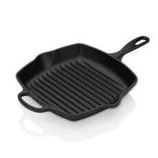 Le Creuset Signature Cast Iron 26cm Square Grillit Satin Black