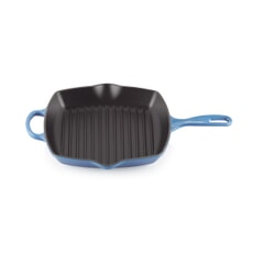 Le Creuset Signature Cast Iron 26cm Square Grillit Azure Blue