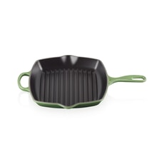 Le Creuset Signature Cast Iron 26cm Square Grillit Bamboo Green
