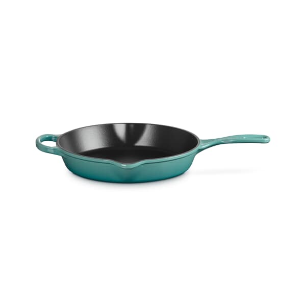 Le Creuset Signature Cast Iron 26cm Deep Skillet Bleu Riviera