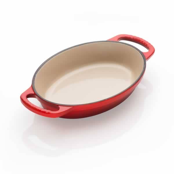 Le Creuset Signature Cast Iron Oval Gratin Dish 36cm Cerise UNBOXED