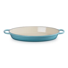 Le Creuset Signature Cast Iron 36cm Oval Gratin Dish Teal