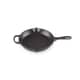 Le Creuset Signature Cast Iron 26cm Round Ribbed Skillet Satin Black