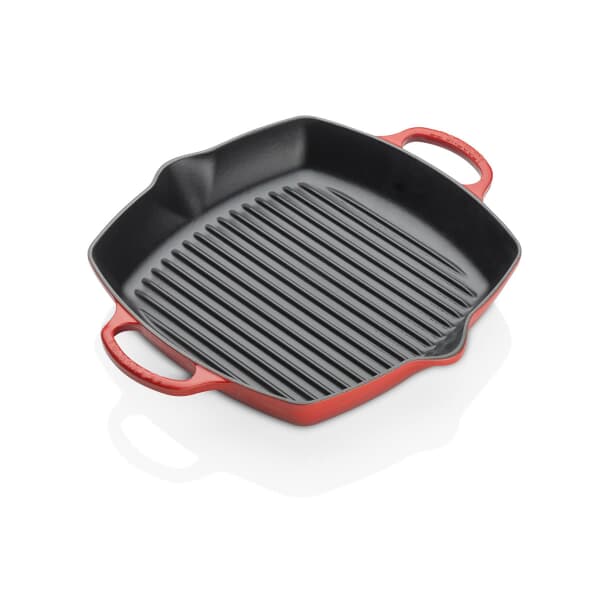 Le Creuset Signature Cast Iron 30cm Deep Square Grill Cerise