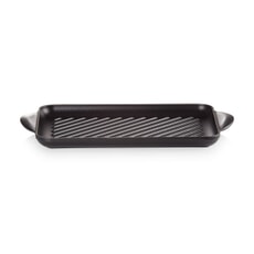 Le Creuset Cast Iron 32cm Rectangular Grill Satin Black