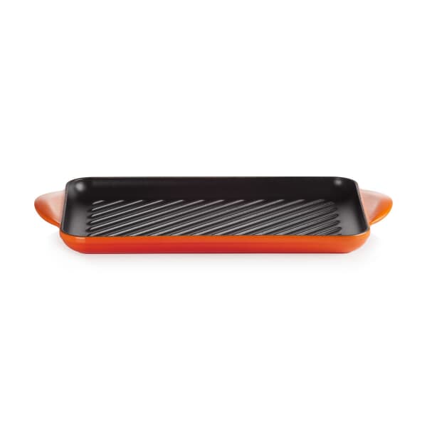 Le Creuset Cast Iron 32cm Rectangular Grill Volcanic
