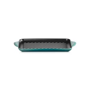 Le Creuset Cast Iron 32cm Rectangular Grill Bleu Riviera