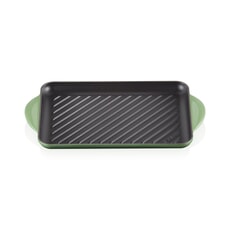Le Creuset Cast Iron 32cm Rectangular Grill Bamboo Green