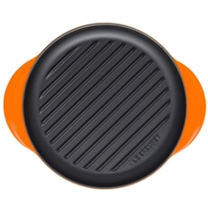 Le Creuset Cast Iron 25cm Round Grill Volcanic
