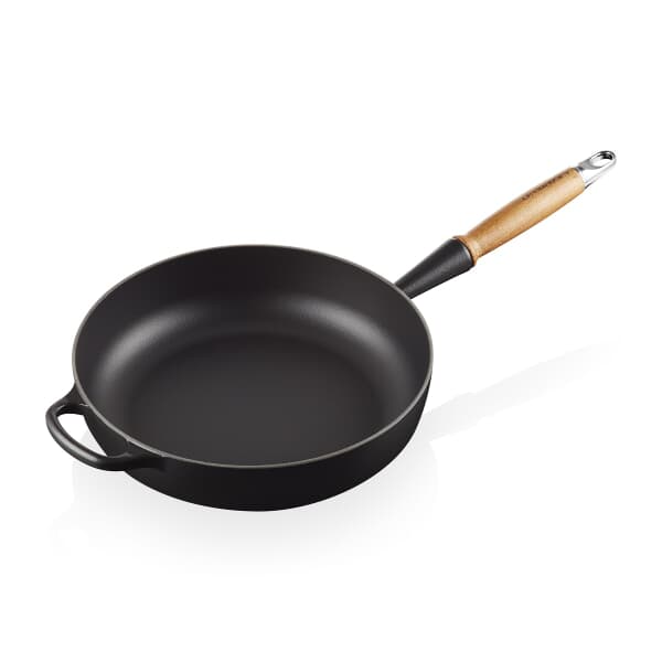 Le Creuset Signature Cast Iron 28cm Saute Pan Satin Black