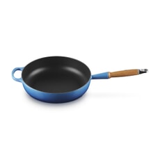 Le Creuset Signature Cast Iron 28cm Saute Pan Azure Blue