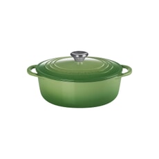 Le Creuset Cast Iron 22cm Round Bistro Casserole Bamboo Green