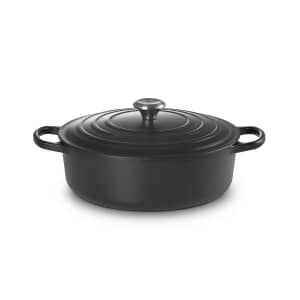  Le Creuset Cast Iron 24cm Risotto Pot Satin Black